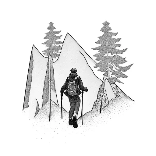 A Group Of Queer Hikers Conquering A Challenging Mountain Trail