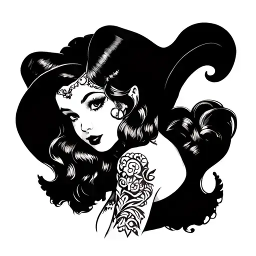 Halloween Pin Up Girl