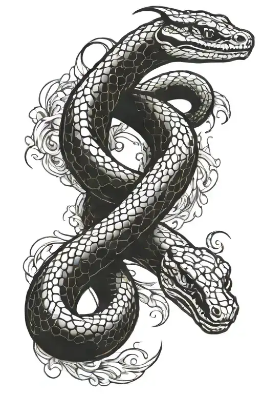 Ouroboros Snake Slithering