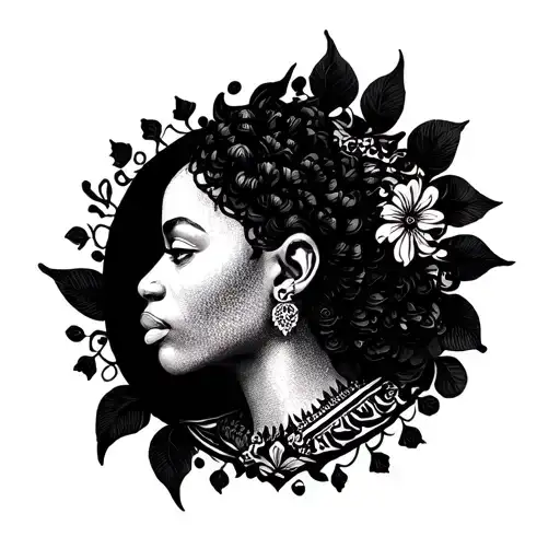 Ornamental For An Outer Part Of A Black Person