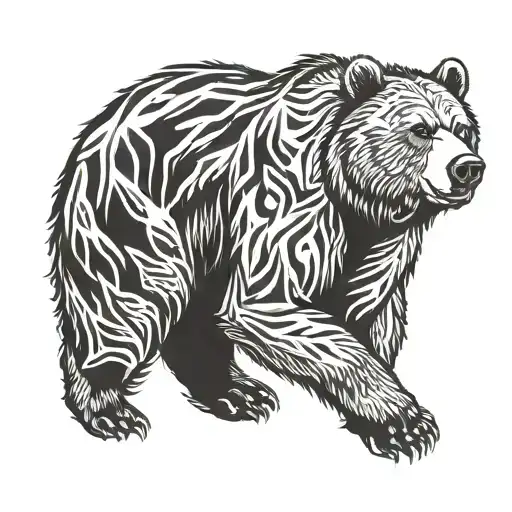 Running Grizzly Bear