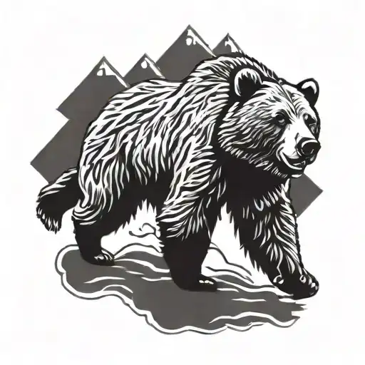 Grizzly Bear Running