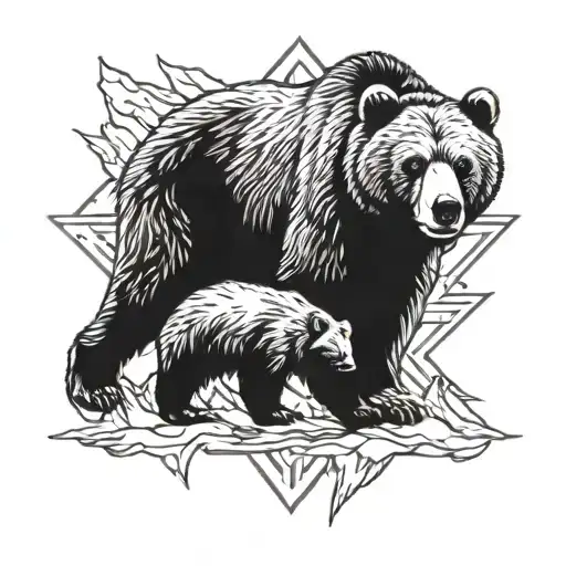 Grizzly Bear Attacking