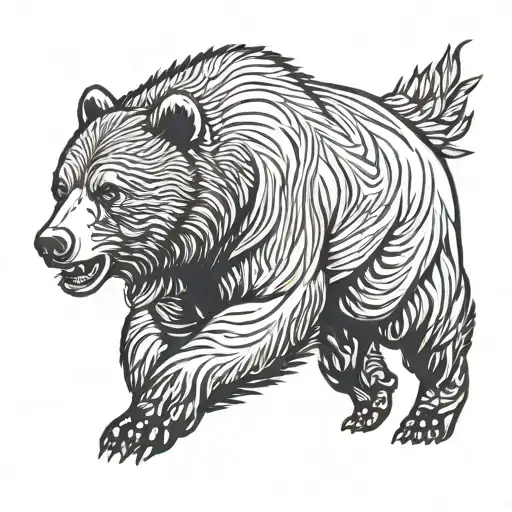 Grizzly Bear Running