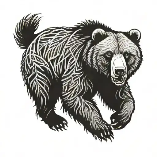 Grizzly Bear Running