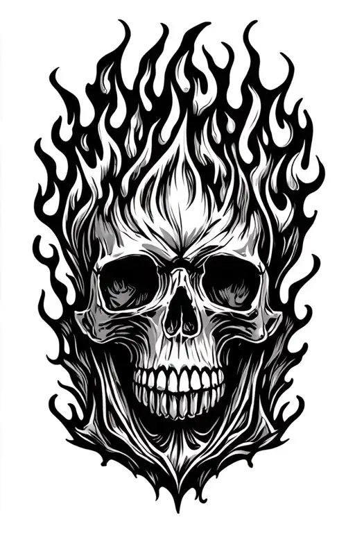 Skull On Fire