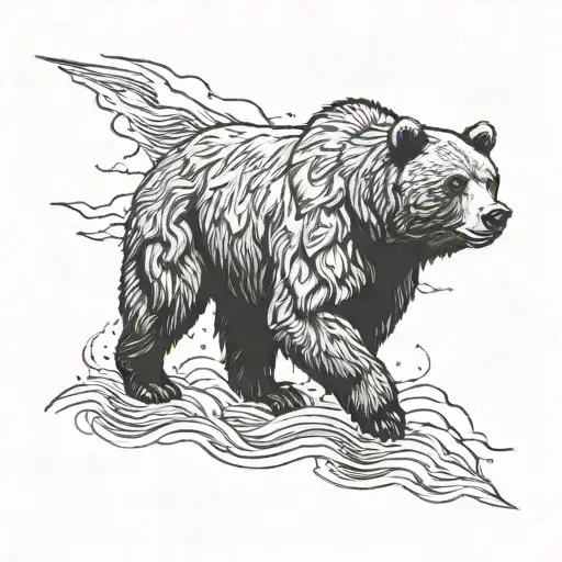 Grizzly Bear Charging