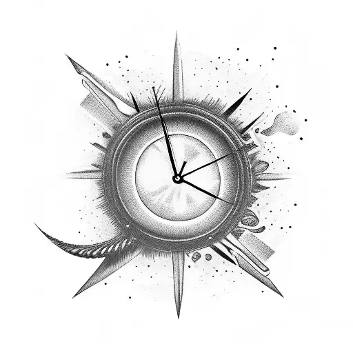 Time Passing Away Eye Clock