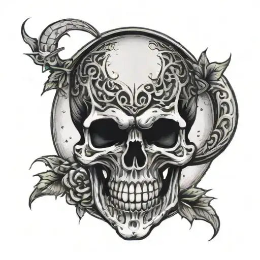 A Grinning Skull Moon