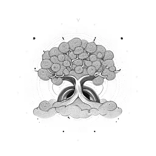 Infinity Loop And Plam Tree