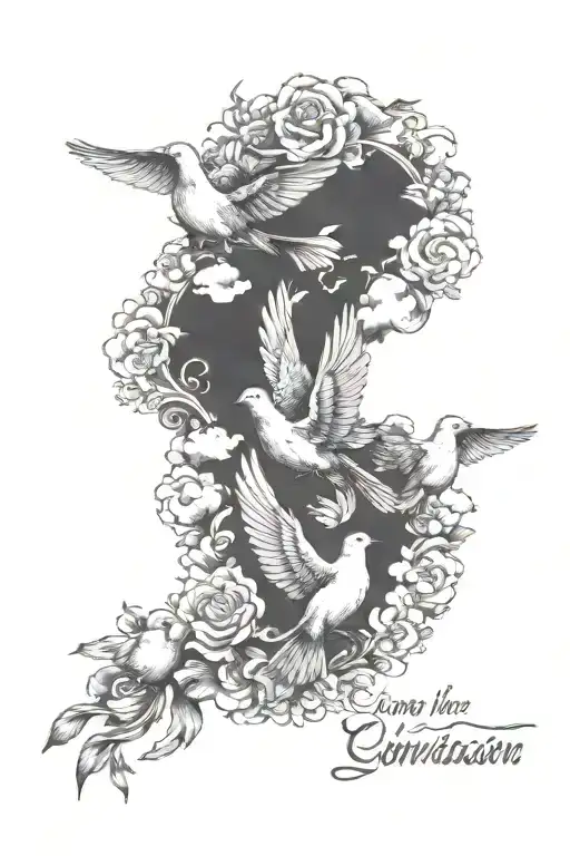 Comparison Is The Thief Of Joy Quote With Doves And Shading Clouds Surrounding It