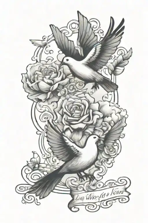 Comparison Is The Thief Of Joy Quote With Doves And Shading Clouds Surrounding It