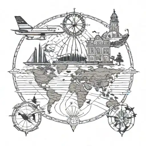 Travel Tattoo For Men