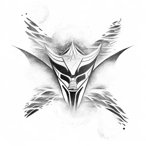 A Tribal-inspired Tattoo Design Featuring A Race Car Speeding Through Waves Of Water