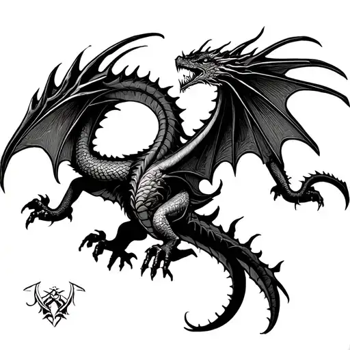 Dragon Caraxes Dragon Flying