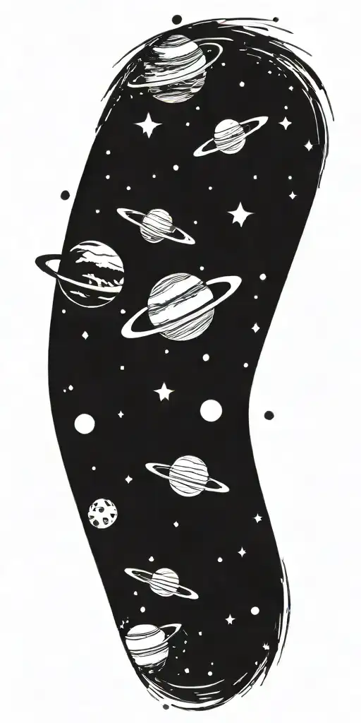 Planets Galaxy Space Stars