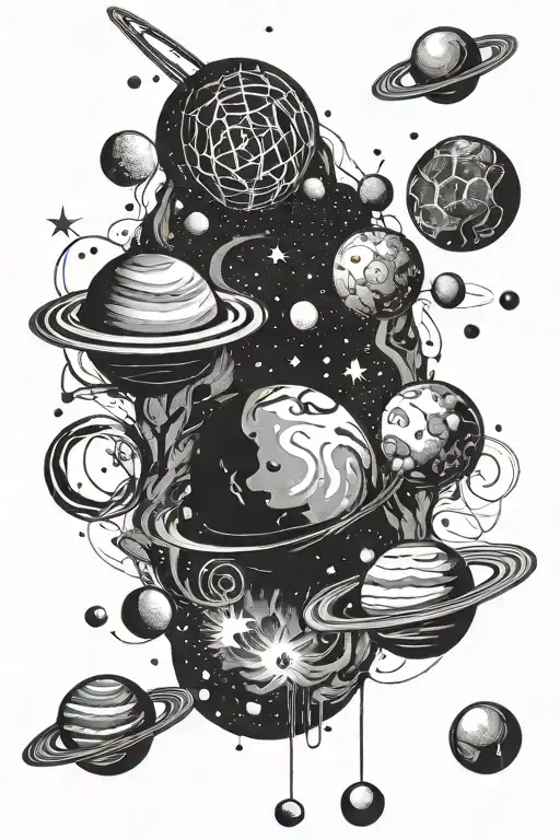 Planets Galaxy Space Stars