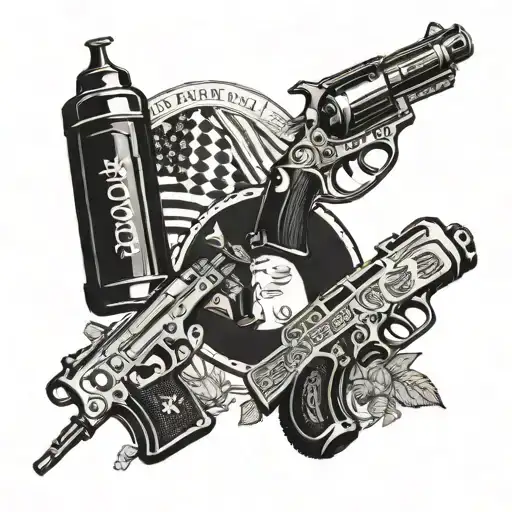 Guns Family Italian America Beer