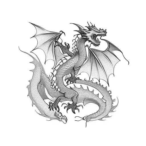 Pile Of Books With A Dragon Sitting On It