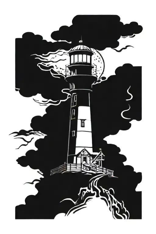 Lighthouse With Anchor