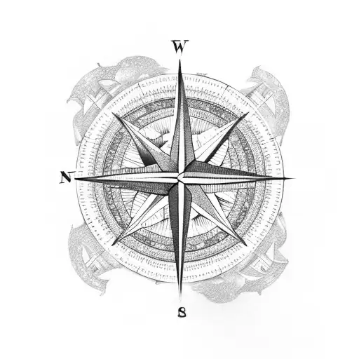 Compass And A Phoenix