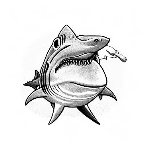 Angry Smilling Shark