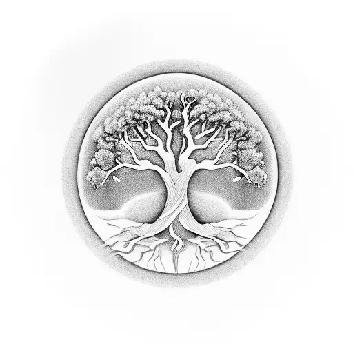 Tree Of Life Yin And Yang