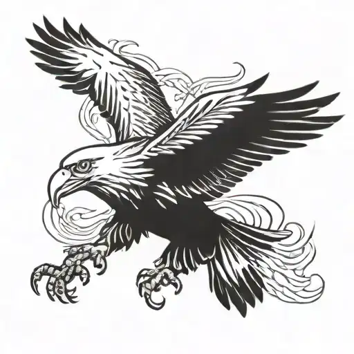 Eagle And Tokyo Japan Style Black