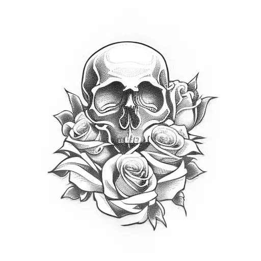 Skull And Roses