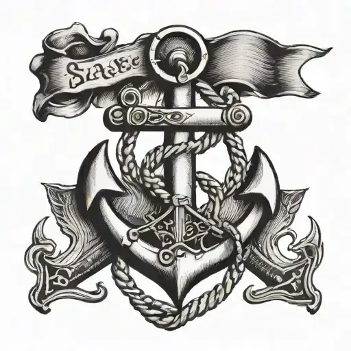 Anchor With Letters Jl