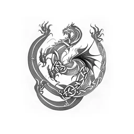 Celtic Dragon Forearm
