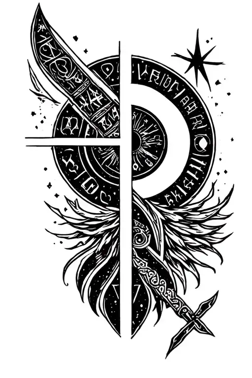 Viking Runes And Space