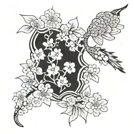 Chinese Patterns With Japanese Sakura