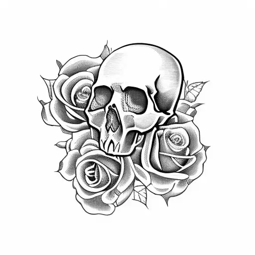 Skull And Roses