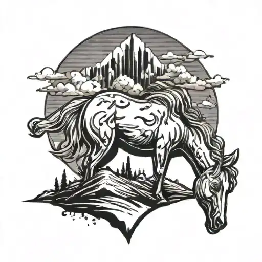 Horse Skyline Knife Kangal Dog