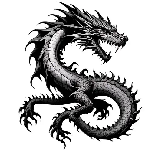 Protector Dragon Around The Name Of Aitana