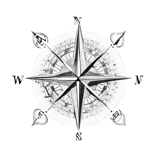 Compass With Pheonix