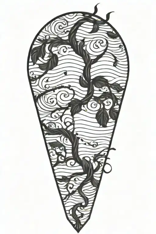 Weaving Vines With Water Waves