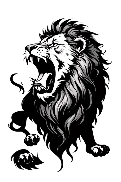 Lion Roaring
