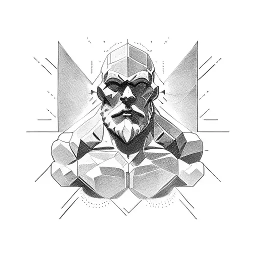 Atlas Statue Gravure