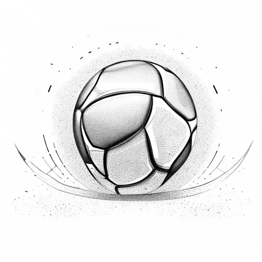 A Football Player Kicking A Ball With Messi's Face