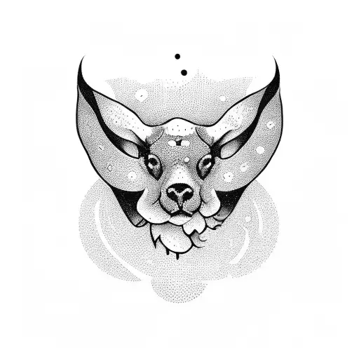 Dark Cercle Dots Line Neck