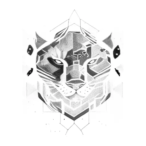 A Black Panther And A White Panther Circling Around Eatchother Like Yin And Yang