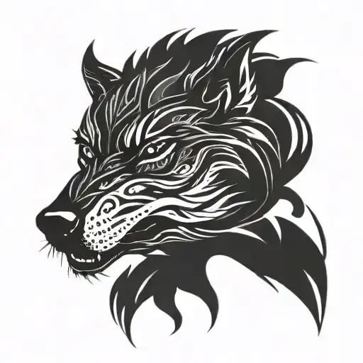 Curse Of The Tribal Black Wolf