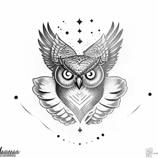 Owl Wings With Tough Love Lettering
