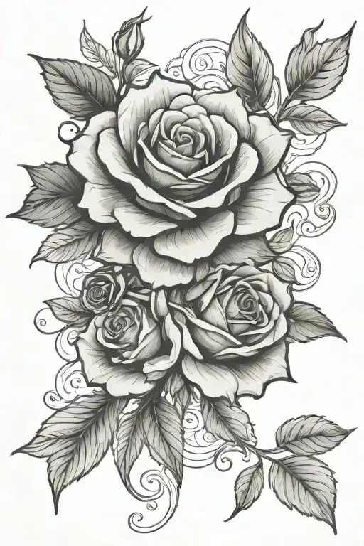 Rose And Honeysuckle