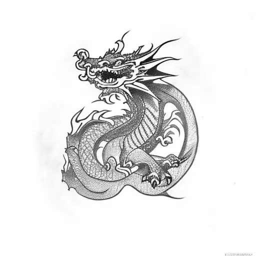 Dragon With A Smoke