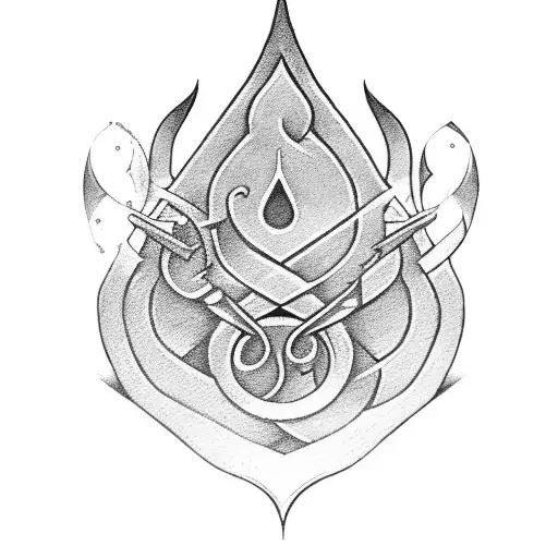 Simple Spades Elven Symbol Lines