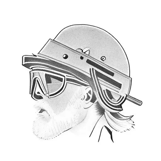 Western Cowboy With Night Vision Goggles