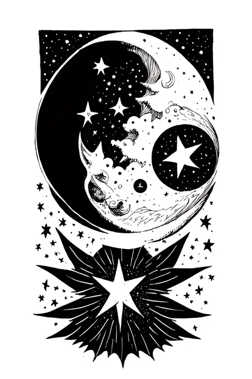 Stars Moon